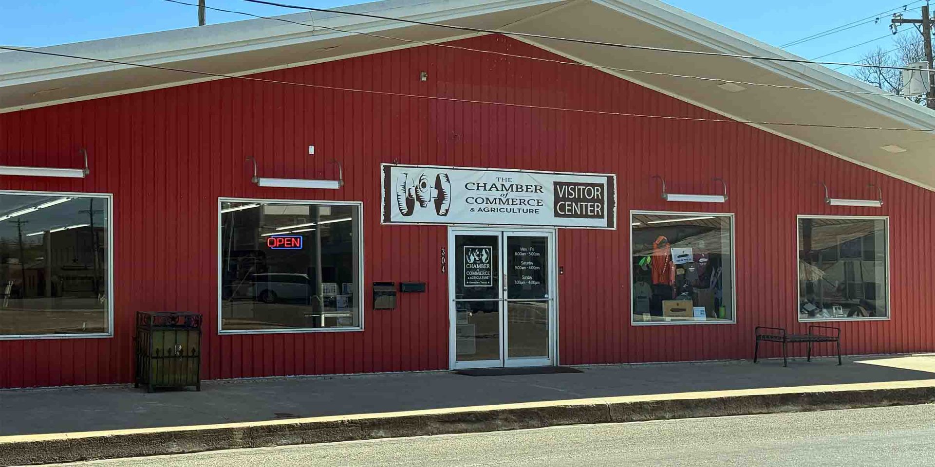 Exterior of the Gonzales Chamber of Commerce and Agriculture Office